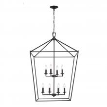 Trans Globe 10265 BK - 8LT PENDANT-XL-BIRD CAGE-BK